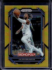 2022-23 Panini Prizm Monopoly Jalen Brunson Gold Prizm #36/49 Knicks