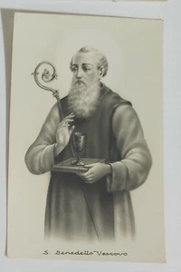 38366 Cartolina illustrata religiosa - San Benedetto Vescovo - Bild 1 von 2