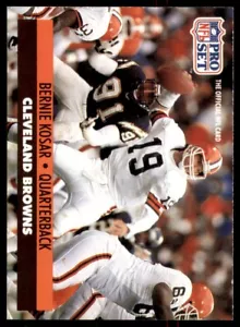 1991 Pro Set FACT Mobil Bernie Kosar Cleveland Browns #121 - Picture 1 of 2