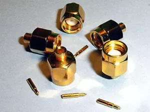 NUOVA SMA spina dritta per cavo rigido semirigido 0,086 (x10 pezzi) placcato oro - Foto 1 di 1