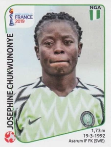 Panini Sticker Frauen Fußball WM 2019 Nr. 85: Josephine Chukwunonye NGA Nigeria - Picture 1 of 1