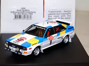 AUDI QUATTRO #9 WINNER SAN REMO 1982 BLOMQVIST TROFEU 1606 1:43 - Picture 1 of 1