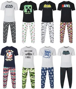 Mens Character Pyjamas S to XXL Cartoon Night Sleep Lounge PJ Sets Xmas Novelty - Picture 1 of 10