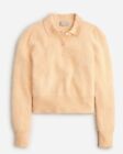 J Crew Brushed Cashmere Sweater Polo Color Hthr Pale Corn Size Xs