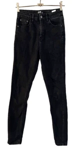 Womens DOTTI Black Straight Stretch Jeans Size 8 High Rise - Picture 1 of 3