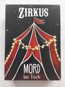 MORD BEI TISCH Der Fall ZIRKUS 6 - 8 Spieler ab 16 Jahren Krimidinner Spiel - Bild 1 von 3