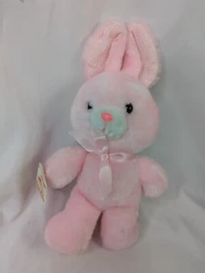 Animal Fair Rosa Conejo Peluche Conejo Lunares Orejas 11 Pulgadas Peluche Juguete - Imagen 1 de 8