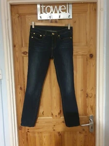 Women's TORY BURCH Navy Skinny Trousers, Size W26 - Picture 1 of 11