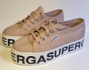 Superga Pink Smoke Outsole Lettering 2790-COTW UK 3 - Picture 1 of 9