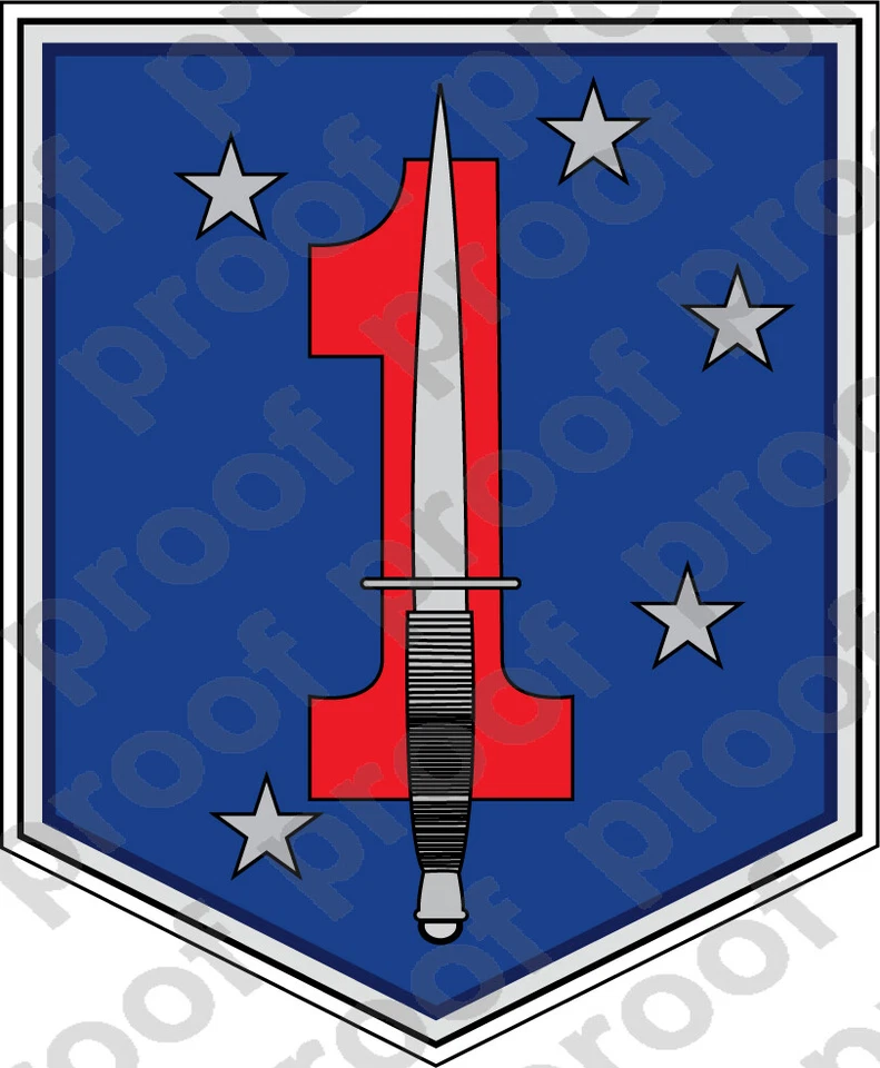 STICKER USMC UNIT 1ST MARINE SPECIAL OPERATIONS RAIDER ooo USMC Lisc# 19172