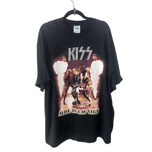 2003 Vintage Kiss Live In Las Vegas 2XL Tour Shirt - Picture 1 of 3