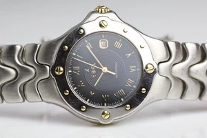 Ebel Sportwave Automatik Damenuhr, schwarzes Ziffernblatt, 6172621 - Bild 1 von 14
