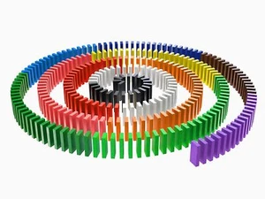 120pcs Bulk Dominoes, Wooden Domino Blocks, for Kids Birthday Kids Racing Toy... - Picture 1 of 7