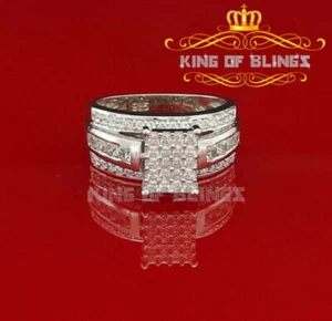 925 Sterling White Silver 2.12ct Cubic Zirconia Cinderella Womens Ring Size 9 - Picture 1 of 12