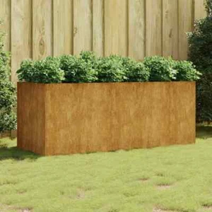 Hochbeet Balkon Terrasse Garten 200x80x80 cm Cortenstahl wetterfest - Bild 1 von 4