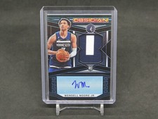 2022-23 PANINI OBSIDIAN WENDELL MOORE JR. FOTL BLUE RC PATCH AUTO /16 SL2