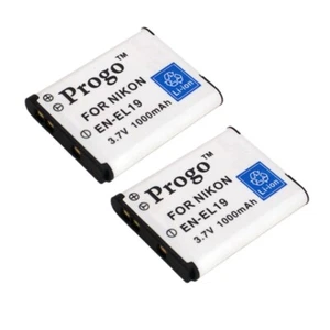 2 Battery for Nikon EN-EL19 Coolpix S5200 S5300 S6500 S6600 S6800 S6900 S7000