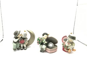 NBM Bahner studio Xmas ornaments lot 3 Kim Anderson pretty pict. & more GUC - Picture 1 of 12