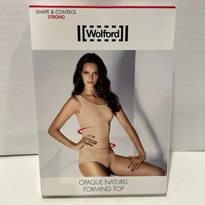 Wolford Damen blickdicht Naturel Forming Top 51180 Puder Body Shaper Small Neu mit Etikett - Bild 1 von 6
