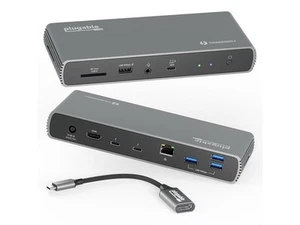 Plugable Thunderbolt 4 Dock with 100W Charging, Thunderbolt Certified, 3x Thunde - Picture 1 of 8