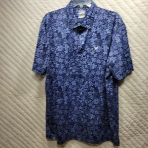 Polo da golf Callaway Opti-Dri Performance uomo XL blu AOP manica corta - Foto 1 di 8