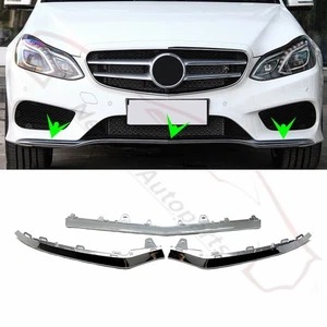 3Pcs Front Bumper Chrome Trim Molding For Mercedes W212 E350/400 2014-2016 - Bild 1 von 8