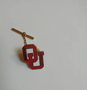 Vintage Enameled University Of Oklahoma Sooners Hat, Lapel Pin - OU - Picture 1 of 3