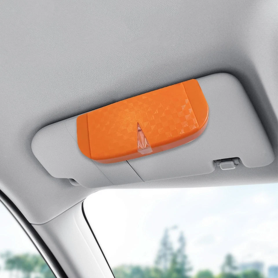 Caja para gafas de sol para automóvil Caja de almacenamiento para gafas de sol Soporte para gafas para automóvil Foto 1 de 1