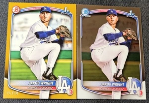 2025 Bowman 1st Gold /50 Jakob Wright #BP-143 Dodgers - Bild 1 von 2
