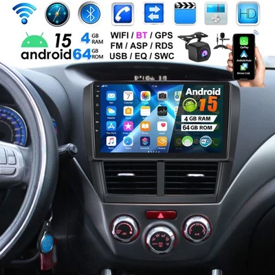 Für Subaru Forester 2008-2012 Android15 64GB Apple Carplay Autoradio Nav MIK KAM - Bild 1 von 4