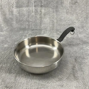 Vintage FarberWare Skillet Frying Pan 7.5 Inch Aluminum Clad Bottom No Lid - Picture 1 of 8