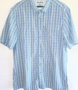 Eddie Bauer Mens XL Tall Long Sleeve Button Front  Fishing Outdoor Vented Shirt - Picture 1 of 9