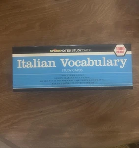 Spark Notes Italian Vocabulary  Flashcards  - Picture 1 of 6
