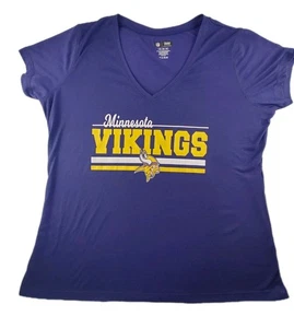 NFL Women's XXL Minnesota Vikings Football Team Apparel Sleepwear Logo T-shirt - Picture 1 of 11