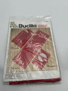 Vtg Bucilla "COUNTRY HOLIDAY" Christmas Cross Stitch PLACEMAT NAPKIN Kit #82413 - Picture 1 of 5