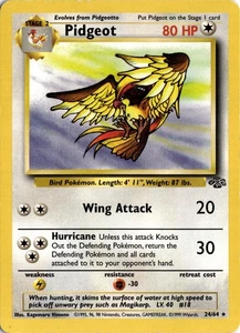 Pokémon Pidgeot (24) Jungle Unlimited 24/64 Rare MP *See Card Scan 1999 - Picture 1 of 2