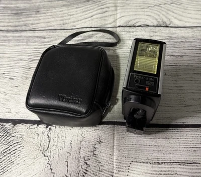 Vintage Vivitar Auto 252 Camera Flash with Black Case SB-1 - Image 1 of 4