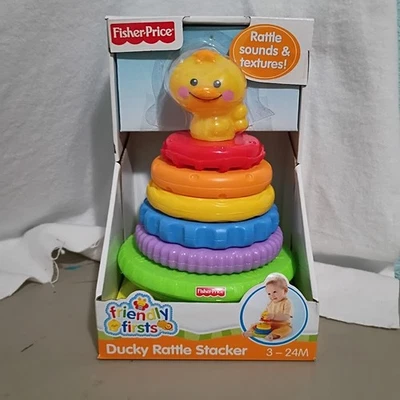 Apilador de sonajero Fisher Price "Friendly First" Ducky ¡NUEVO! SIN ABRIR Foto 1 de 4