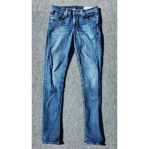 Pantalones de mezclilla ajustados Rag & Bone azul lavado hechos en EE. UU. para mujer talla 28 - Imagen 1 de 10