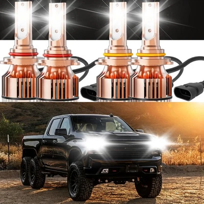 For Chevrolet Silverado 1500 1999-2006 CSP LED Headlight High-Low Beam Bulbs Kit - Image 1 of 4