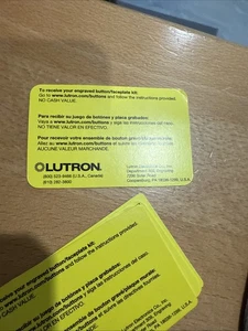 Certificado de grabado Lutron ver teclados táctiles  - Imagen 1 de 1