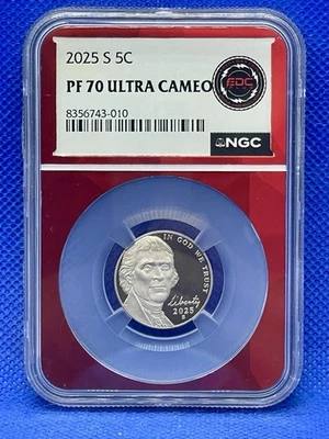 2025-s Jefferson Nickel NGC PF70Ultra Cameo - Image 1 of 2