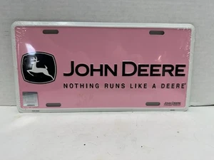 Targa John Deere in rilievo - Niente funziona come un Deere - rosa *NUOVA* - Foto 1 di 2