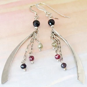 Reclaimed Treasures -- Sterling Silber & Saphir Perlen Ohrringe von SoniaMcD - Bild 1 von 9