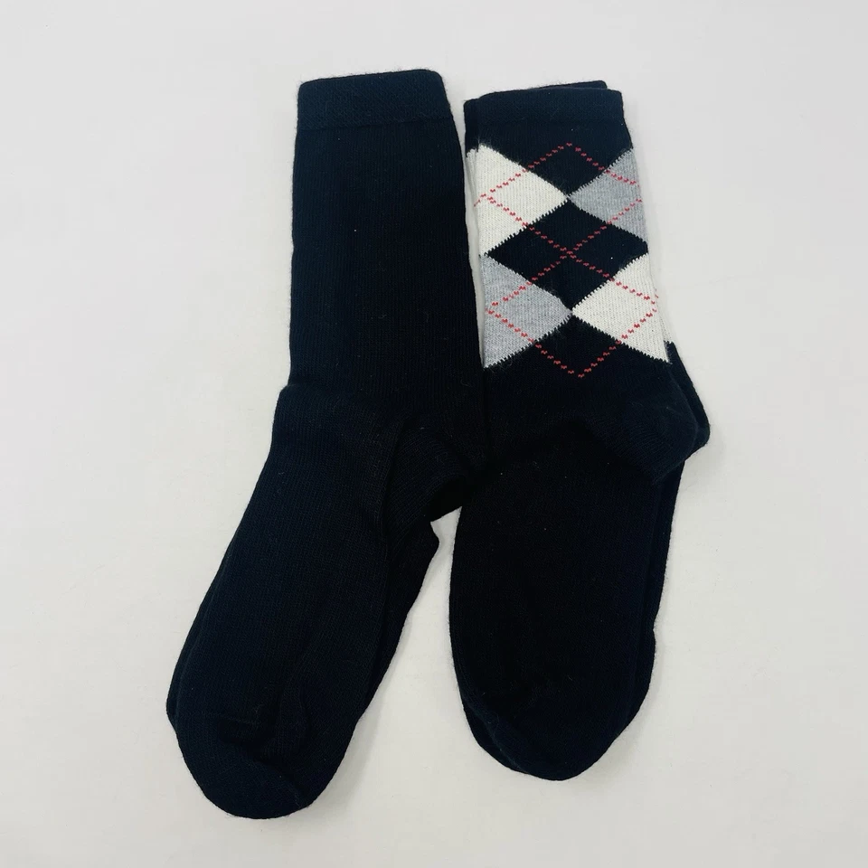 Pacote com 2 meias femininas Hue tamanho único argila macia e bota sólida em preto 775 - Imagem 1 de 4