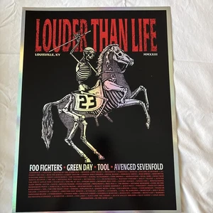 2023 Foo Fighters Folie Louder Than Life Konzert Poster Tool Green Day RAR! - Bild 1 von 14