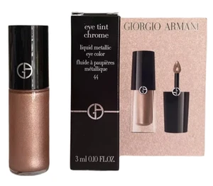 Giorgio Armani Tinta Occhi Cromo Liquido Colore Metallizzato 44 Oro Rosa 0,1 oz/3ml - Foto 1 di 4