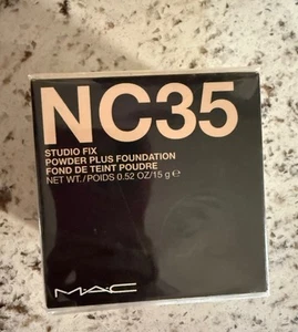 MAC Studio Fix Powder Plus Foundation - NC35 0.52 oz Original Formula X3 - Picture 1 of 2