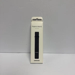 Samsung One-Click Stoffband für Galaxy Watch 7 6 5 4 20mm M/L - Schwarz - Bild 1 von 4