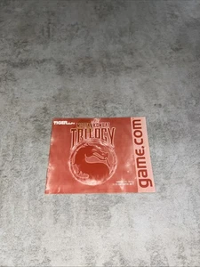 Mortal Kombat Trilogy (Game.Com) Manual Only - Picture 1 of 6